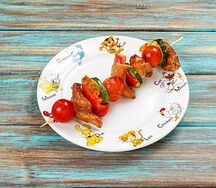 Шашлычок куриный с овощами