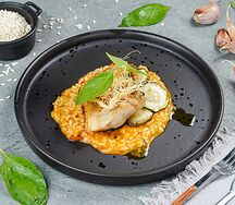 Филе судака с ризотто