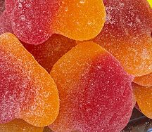 Гигантские сердечки со вкусом персика