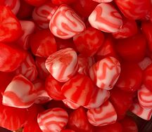 Верхушки спирали со вкусом клубники