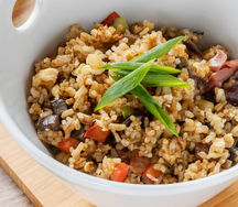 Вок Рис с уткой и овощами