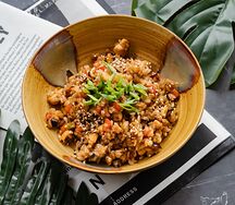 Тяхан с курицей