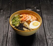 Рамен с креветками