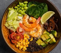 Поке с тигровыми креветками