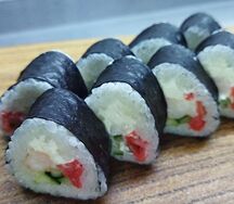 Ролл креветка с имбирем