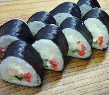 Ролл креветка с имбирем