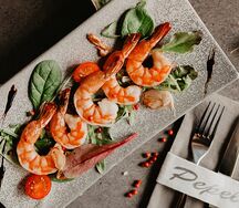 Тигровые креветки гриль