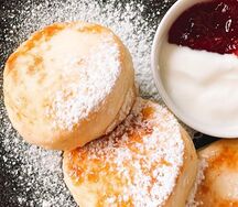 Сырники с яблочным кремом