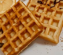 Венские вафли с яблочным кремом