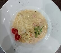 Карбонара с семгой