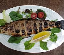 Форель на углях