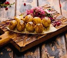 Картофель на углях (сало/курдюк)