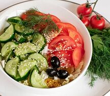 Боул с сейтаном Vegan