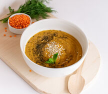 Чечевичный крем-суп веган