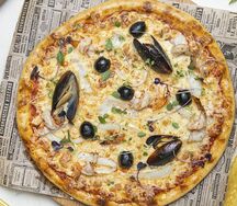 Пицца с морепродуктами