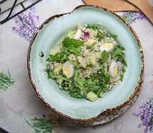 Киноа с авокадо