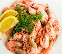 Креветки отварные