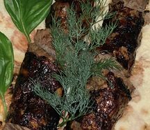 Печень говяжья в cвинoй сетке