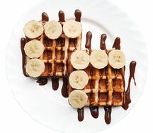 Вафля с бананом