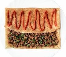 Блин с мясом