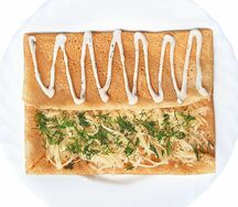 Блин с сыром и зеленью