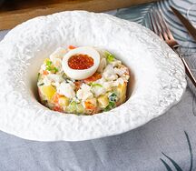 Оливье/краб/красная икра