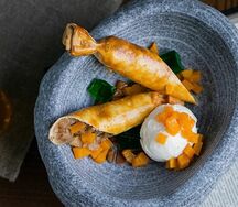 Штрудель яблоко-груша