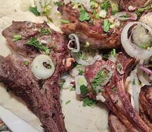 Шашлык из бараньей корейки
