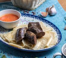 Хинкал Кумыкский с сушеной колбасой