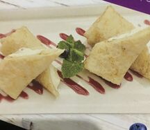 Блины с творогом