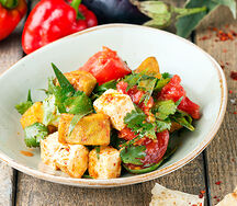 Салат с молодой брынзой