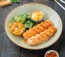 Люля-кебаб из креветок и краба