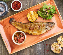 Форель на углях