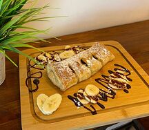 Штрудель банан-шоколад