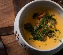 Черноморские рапаны в сливочном соусе