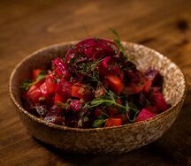 Винегрет с подкопченной сельдью