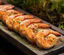 Креветки тигровые на гриле