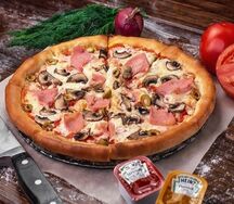 Пицца Ветчина и грибы