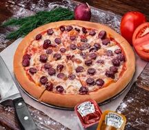 Пицца Колбаски и сыр