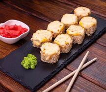 Ролл Запеченый Сырный цыпленок