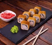 Ролл Жареный с крабом