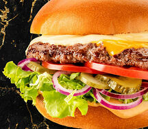 Бургер Вкусный Black Angus одинарный