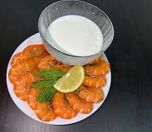 Жаренные в сливочно-чесночном соусе