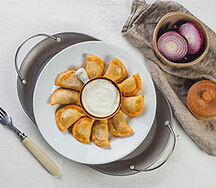 Пельмени куриные жареные