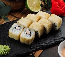Горячие роллы с креветкой