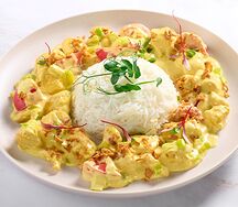 Курица карри с рисом