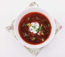 Борщ с курицей