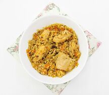 Плов из курицы с зирой и барбарисом