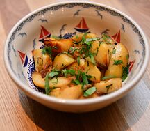 Картофель, жаренный с луком