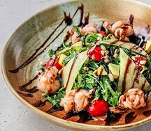 Салат Руккола с креветками
